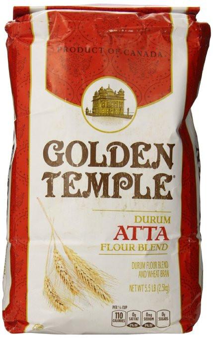 Golden Temple Whole Wheat Atta Flour 5.5Lb