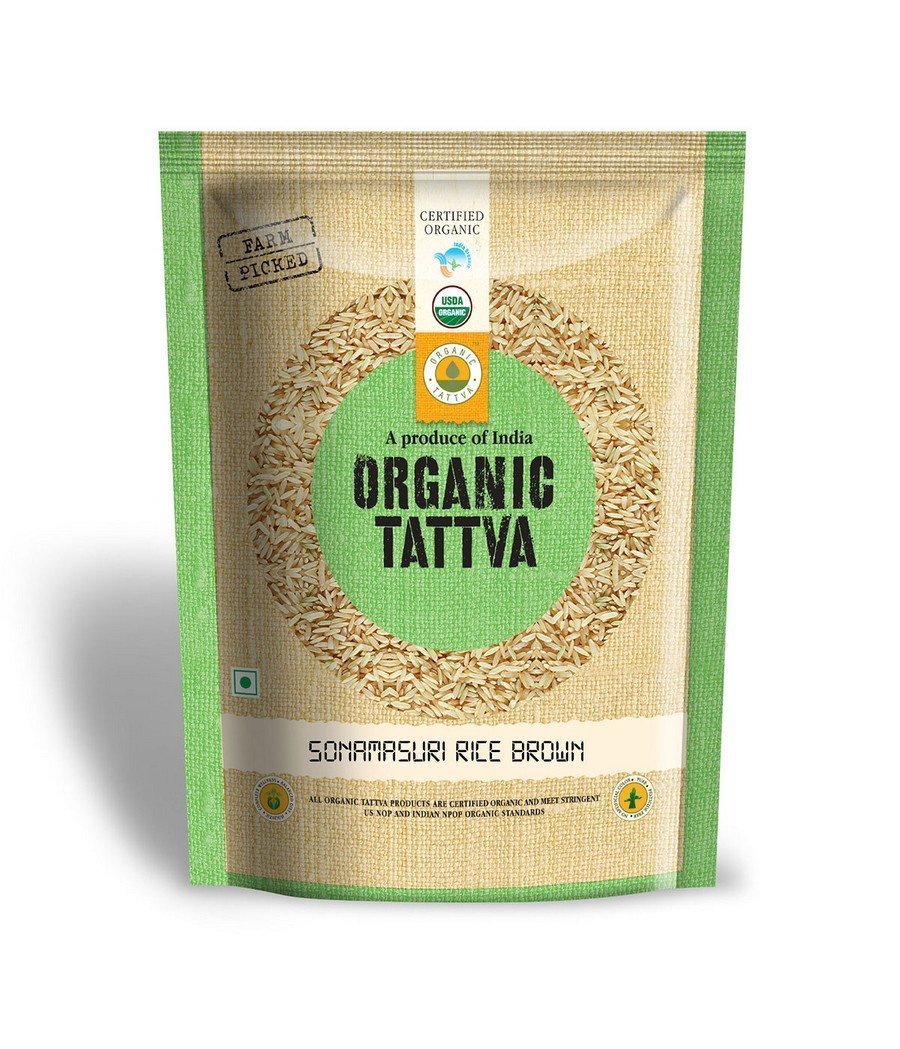 Organic Sonamasoori Brown Rice